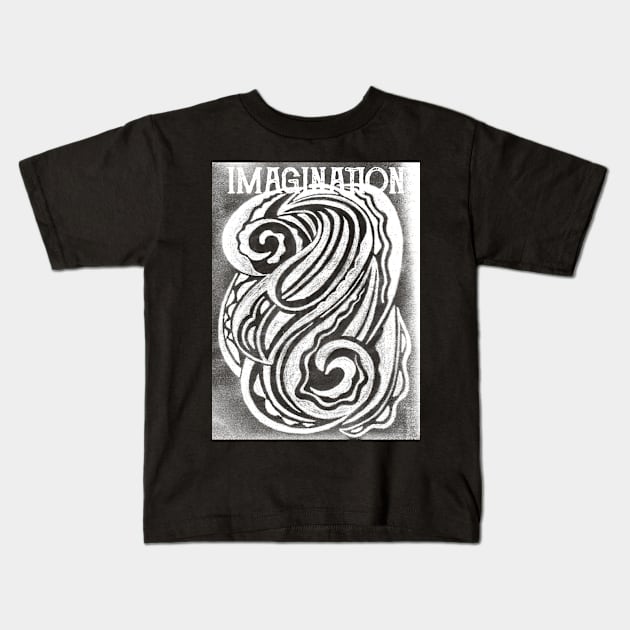 Abstract And Imagination Kids T-Shirt by radeckari25